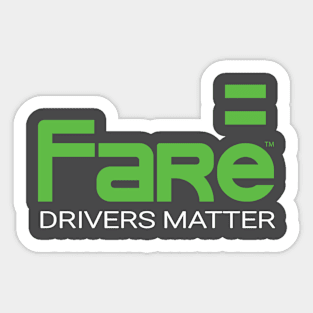 Ride Fare logo items Sticker